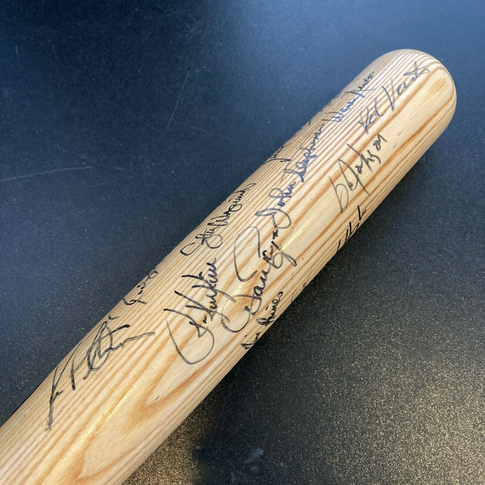 1991 Chicago White Sox Team Signed Bat Bo Jackson Frank Thomas Tim Raines JSA