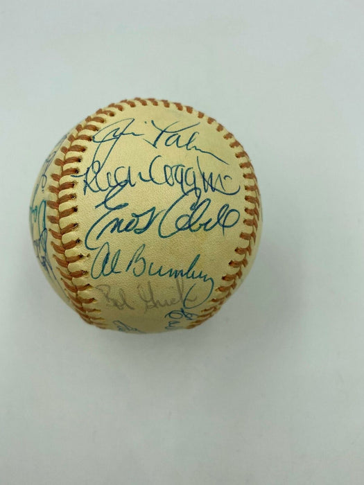Nice 1974 Baltimore Orioles Team Signed American League Baseball JSA COA