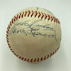 George Kelly Ed Roush Billy Terry Hall Of Fame Multi Signed Baseball JSA COA