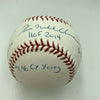 Tom Glavine Signed Heavily Inscribed Stat MLB Baseball With JSA COA