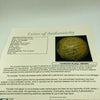 Joe Dimaggio "My Career Started With A Ball Like This" Signed 1930s Baseball JSA