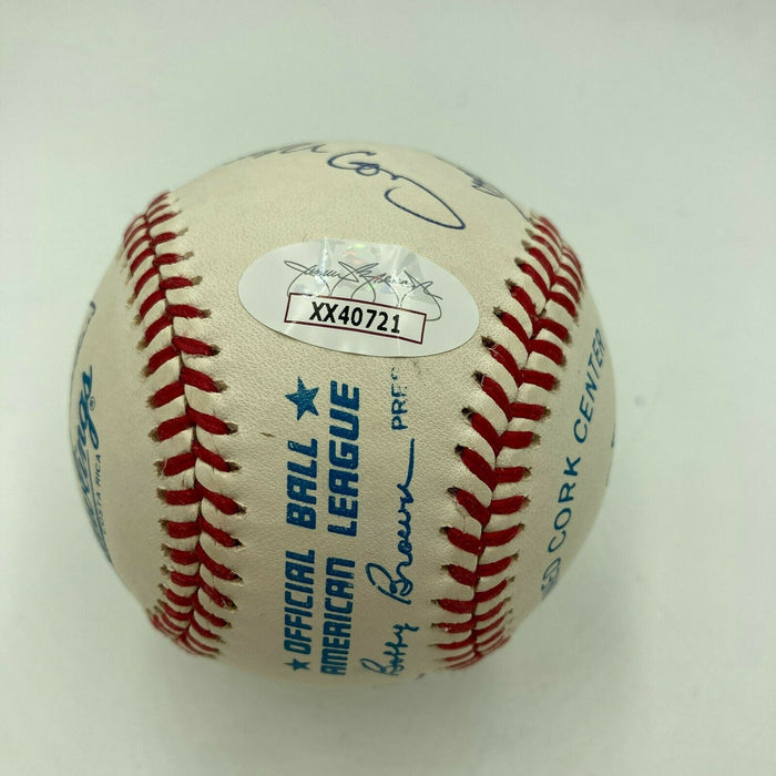 Mickey Mantle Ted Williams Willie Mays 500 Home Run Club Signed Baseball JSA COA