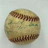 Frank Leja Signed 1955 World Series Game Used Baseball Yankees Dodgers JSA COA