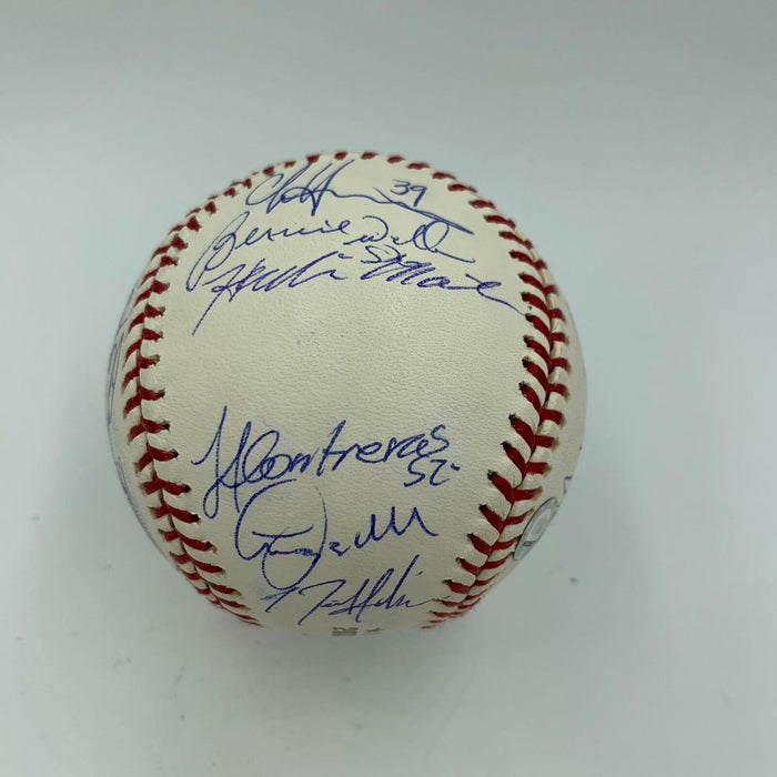 2003 Yankees Team Signed World Series Baseball Derek Jeter & Mariano Rivera MLB