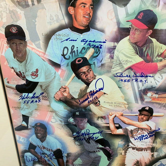 Magnificent Rookies Of The Year Signed Large 22x33 Photo Willie Mays JSA COA