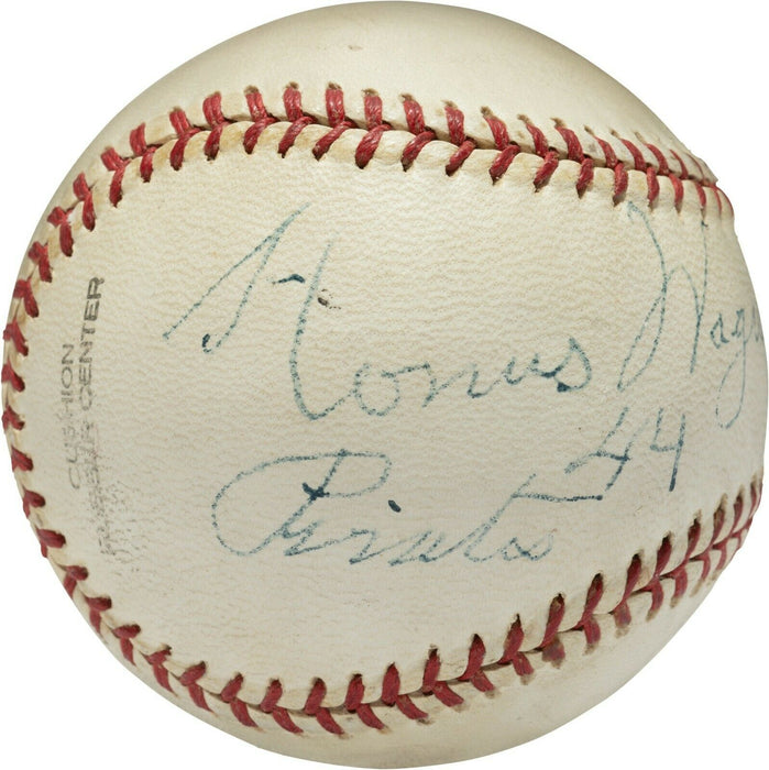 Magnificent Honus Wagner Single Signed Autographed Baseball PSA DNA COA 1944