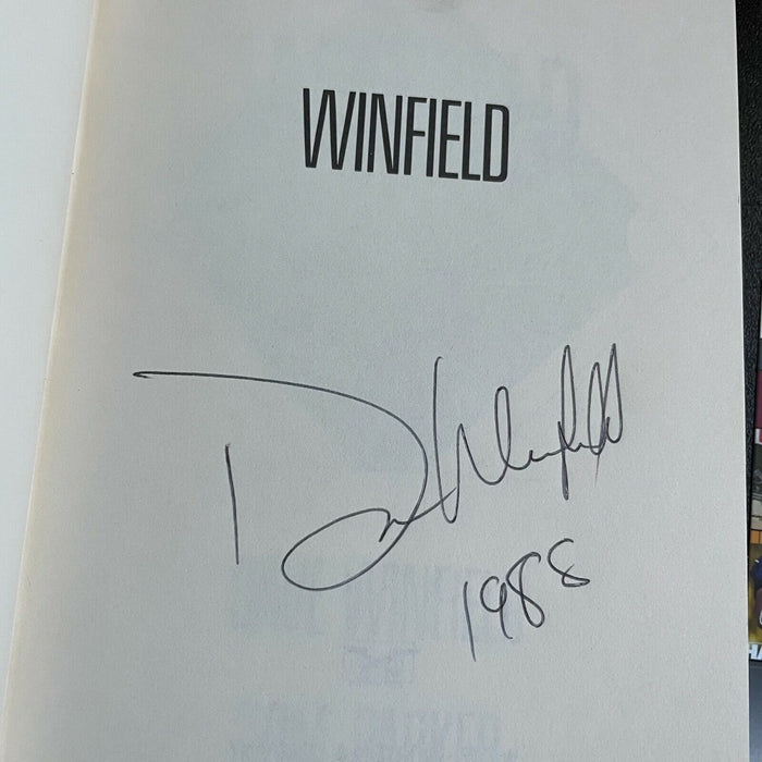 Dave Winfield Signed Autographed 1988 Baseball Book With JSA COA