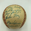 Willie Mays 1954 New York Giants World Series Champs Team Signed Baseball JSA