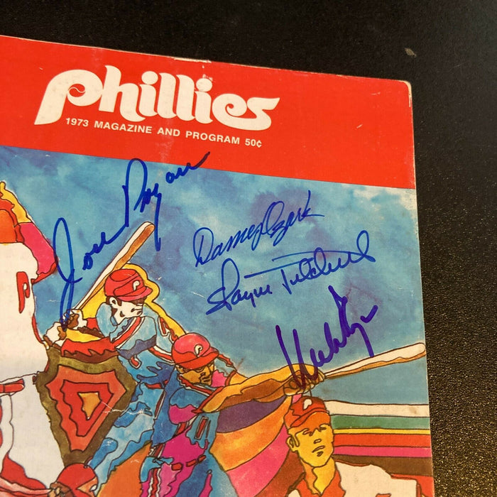 Multi Signed 1973 Philadelphia Phillies Vintage Program