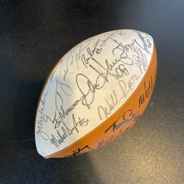 1985 Chicago Bears Super Bowl Champs Team Signed Football Walter Payton JSA COA