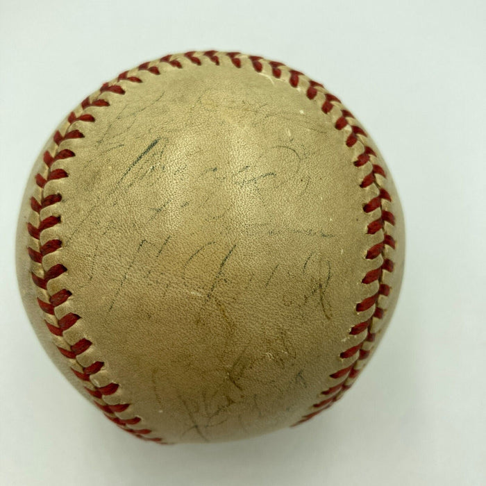 1939 New York Yankees World Series Champs Team Signed Baseball Joe Dimaggio JSA