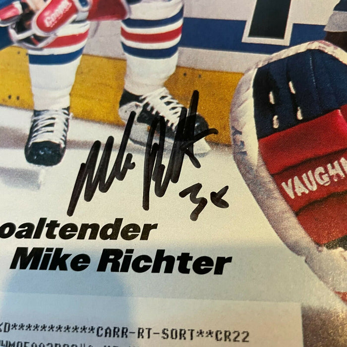 Mike Richter Signed Autographed 1994 Sports Illustrated Magazine JSA COA NHL