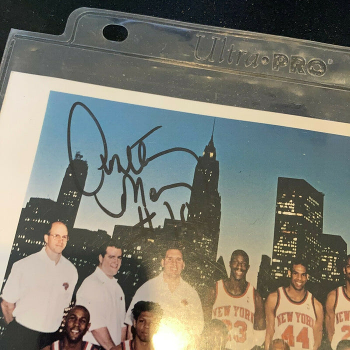 Anthony Mason 1995-96 New York Knicks Multi Signed Photo
