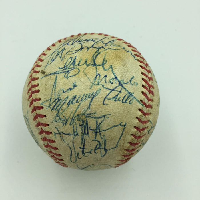 1973 Oakland A's Athletics World Series Champs Team Signed Baseball With JSA COA