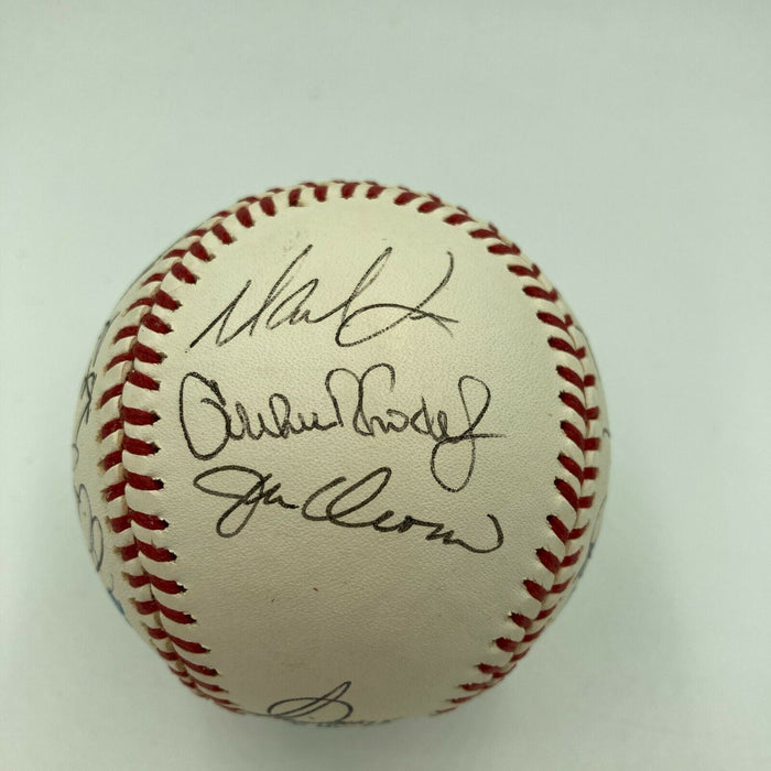 1996 Baltimore Orioles Team Signed American League Baseball Mike Mussina