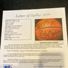 Wilt Chamberlain Kareem Abdul Jabbar Dr. J Magic Johnson Signed Basketball JSA