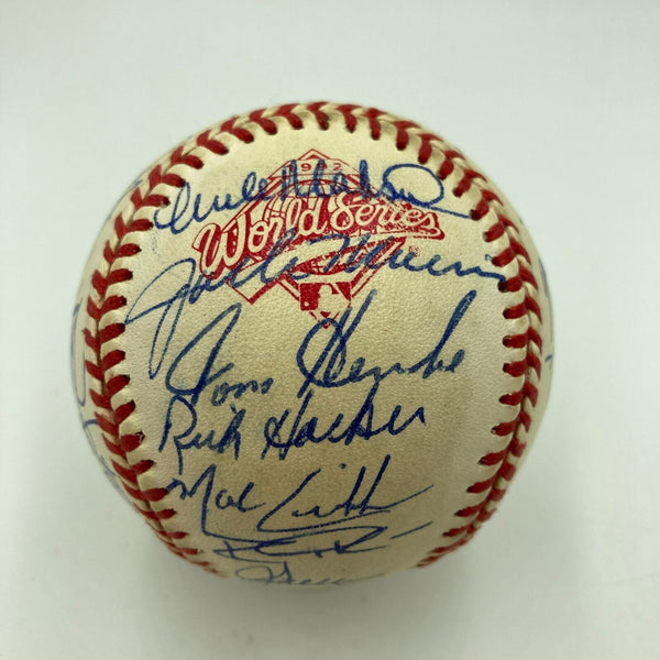 1992 Toronto Blue Jays World Series Champs Team Signed W.S. Baseball JSA COA