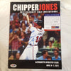 RARE PSA DNA CHIPPER JONES CELEBRITY GOLF TOURNAMENT SIGNED AUTOGRAPHED PROGRAM