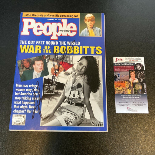 John Wayne Bobbitt Signed The Cut Felt Around the World People Magazine JSA COA
