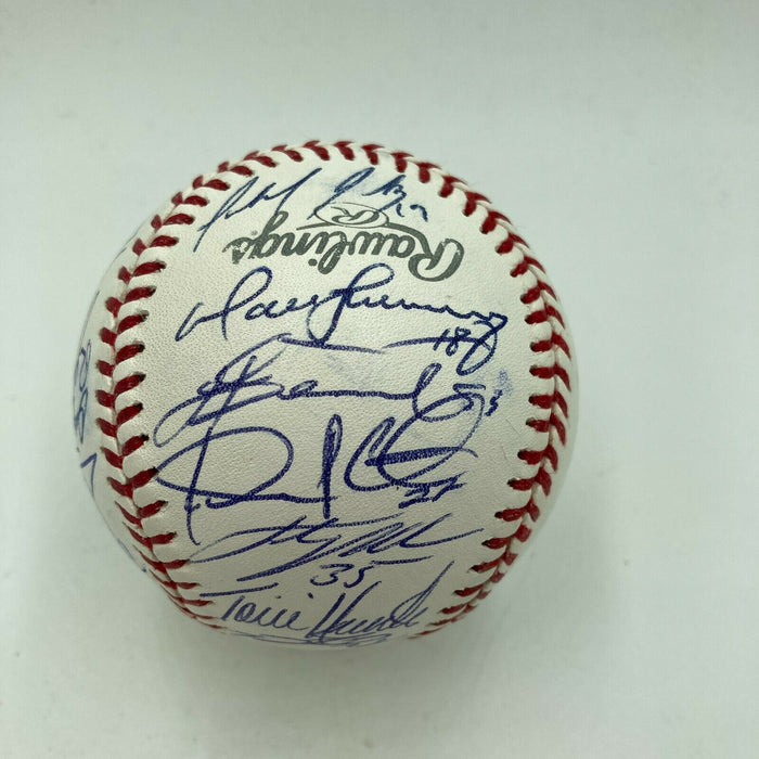 2013 Detroit Tigers Team Signed Baseball Justin Verlander Max Scherzer JSA COA