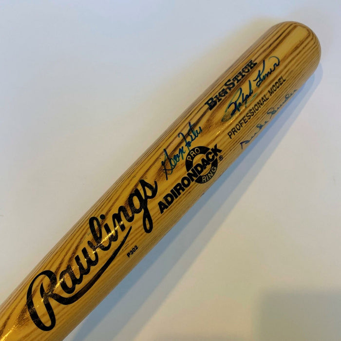 Willie Mays Duke Snider Johnny Mize Ralph Kiner 50 Home Run Club Signed Bat PSA