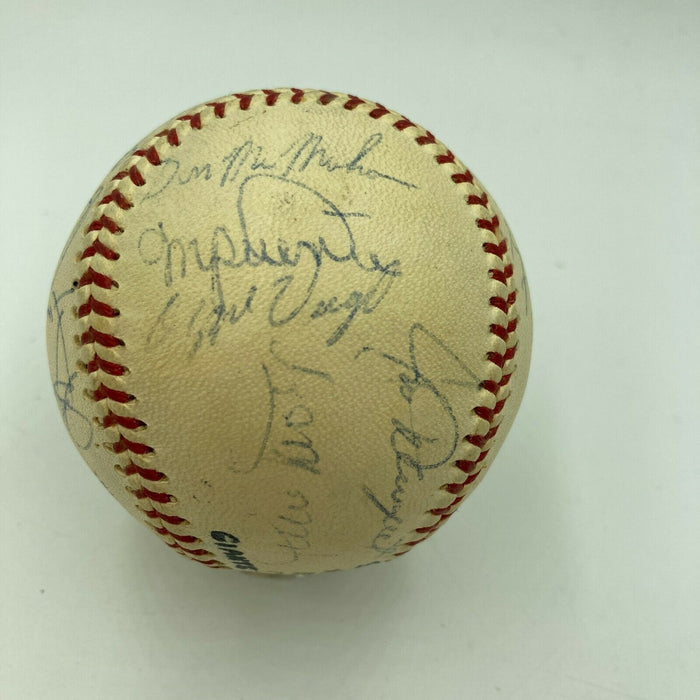 Willie Mays 1970 San Francisco Giants Team Signed National League Baseball JSA