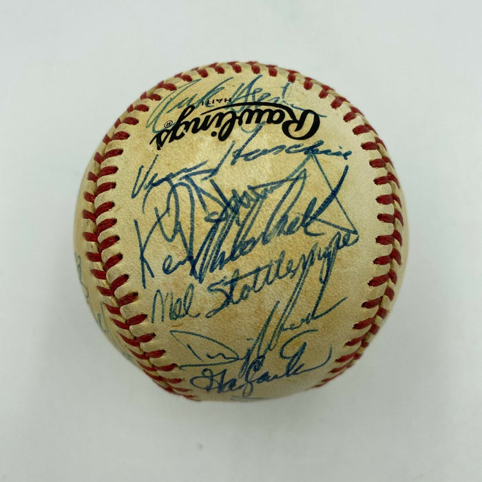 1986 New York Mets World Series Champions Team Signed NL Baseball JSA COA
