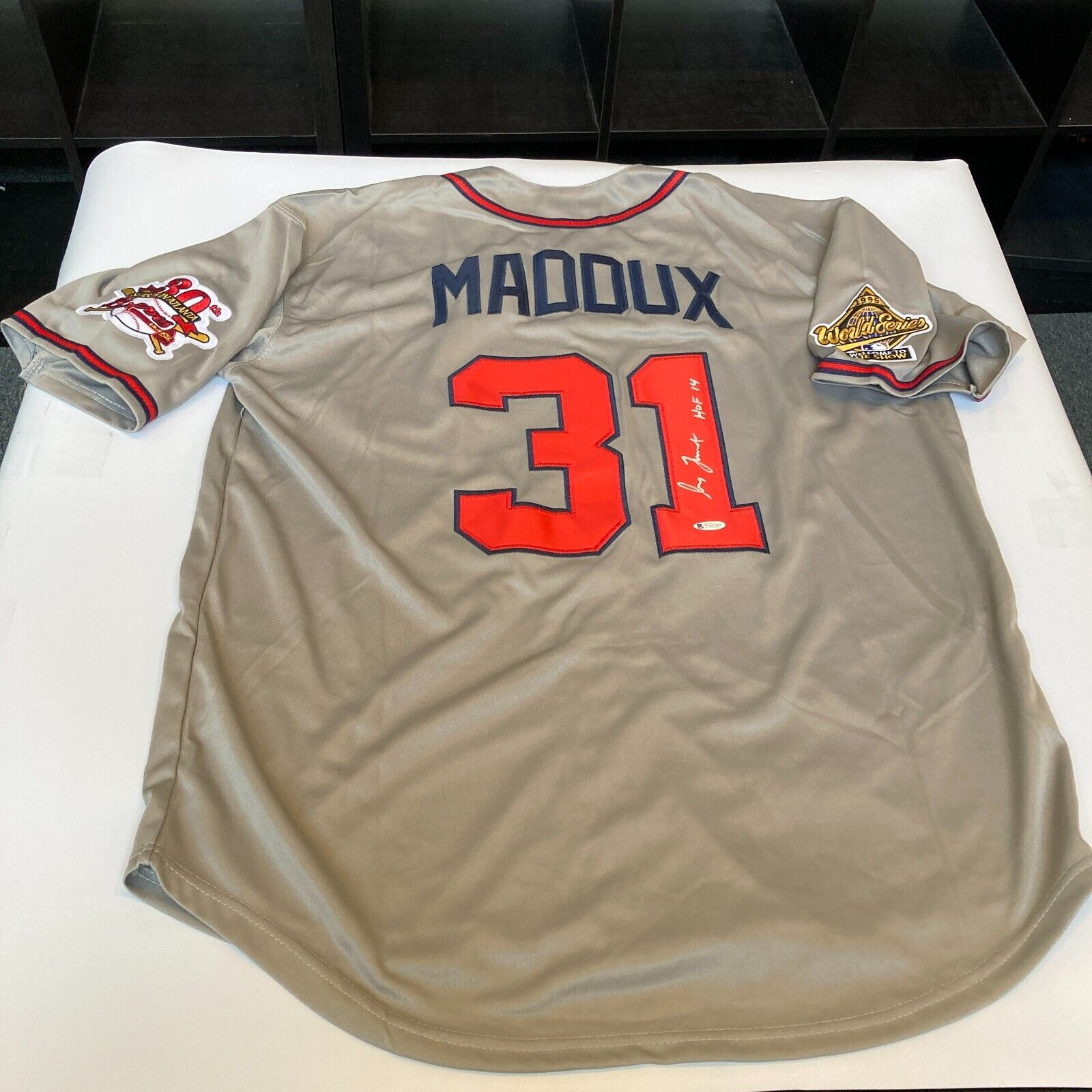 Greg Maddux Jersey Atlanta Braves 1995 World Series Throwback Stitched NEW  🎁