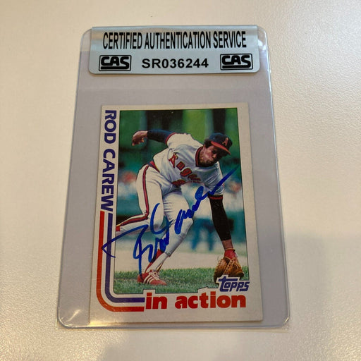 1982 Topps Rod Carew Signed Baseball Card CAS Certified Auto