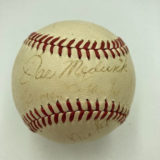 1941 Brooklyn Dodgers National League Champs Team Signed Baseball JSA COA