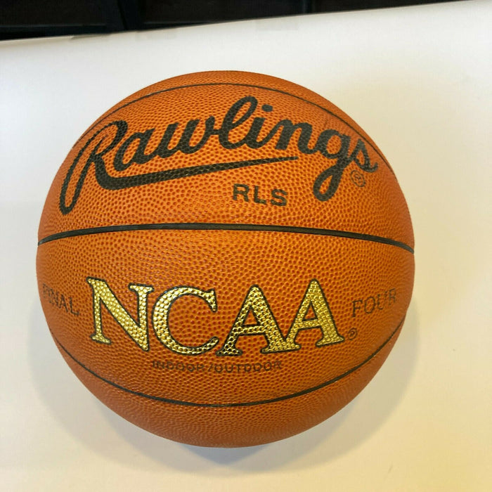 Kareem Abdul-Jabbar & John Wooden UCLA Signed NCAA Basketball JSA COA