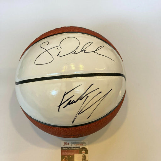 Sam Dekker & Frank Kaminsky Signed Spalding Basketball JSA COA