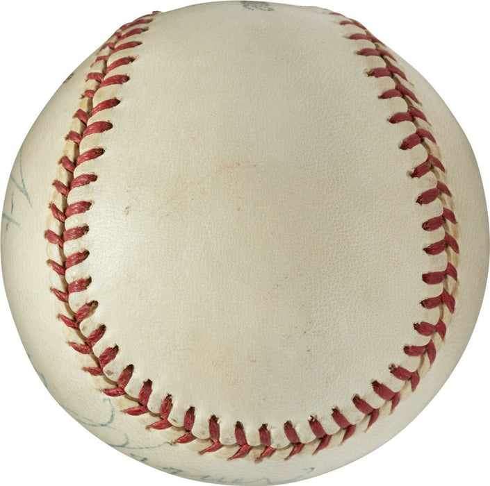 Magnificent Honus Wagner Single Signed Autographed Baseball PSA DNA COA 1944