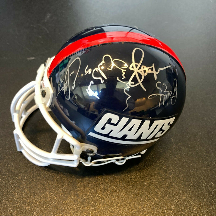 Lawrence Taylor Carl Banks Jim Burt Harry Carson Eric Dorsey Signed Helmet JSA
