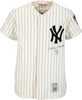 Beautiful Mickey Mantle No. 6 Signed Inscribed NY Yankees Rookie Jersey PSA JSA