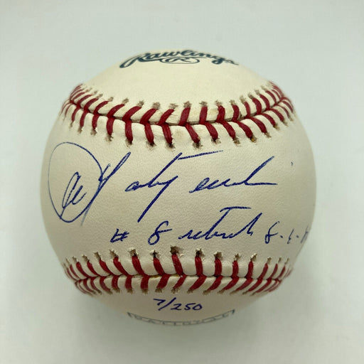 Carl Yastrzemski #8 Retired August 8, 1989 Signed Hall Of Fame Baseball JSA COA