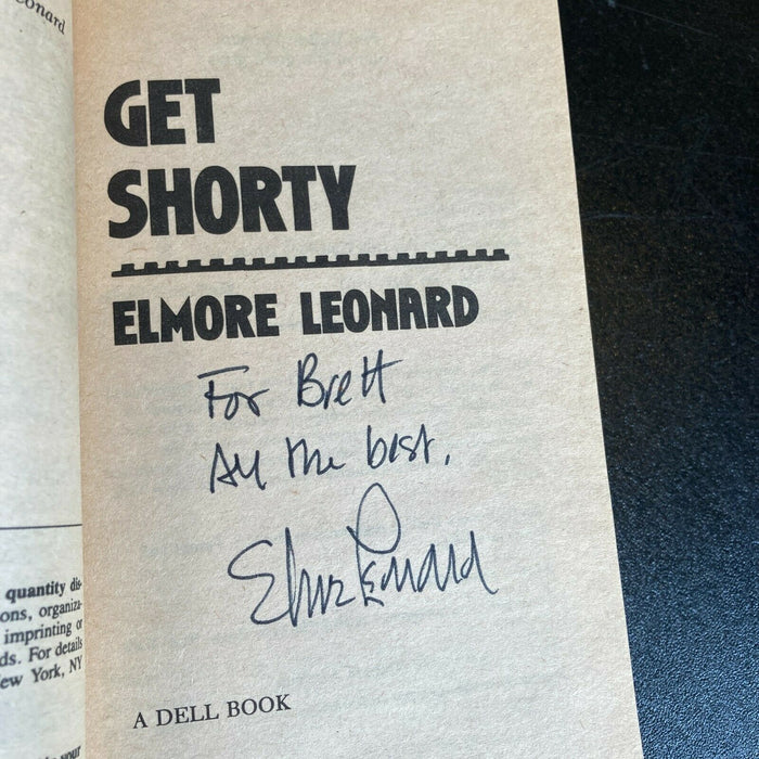 Elmore Leonard Get Shorty Signed Autographed Book Authentic