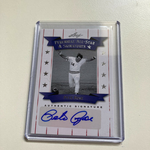 2012 Leaf Pete Rose #5/10 Auto Signed Autographed Baseball Card