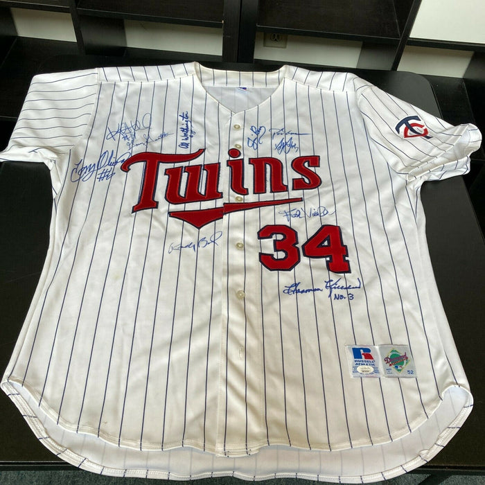 Harmon Killebrew Carew Minnesota Twins Legends Signed Kirby Puckett Jersey JSA