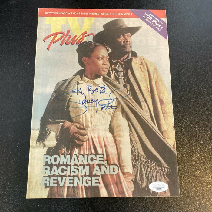 Sidney Poitier Signed Autographed TV Magazine JSA COA