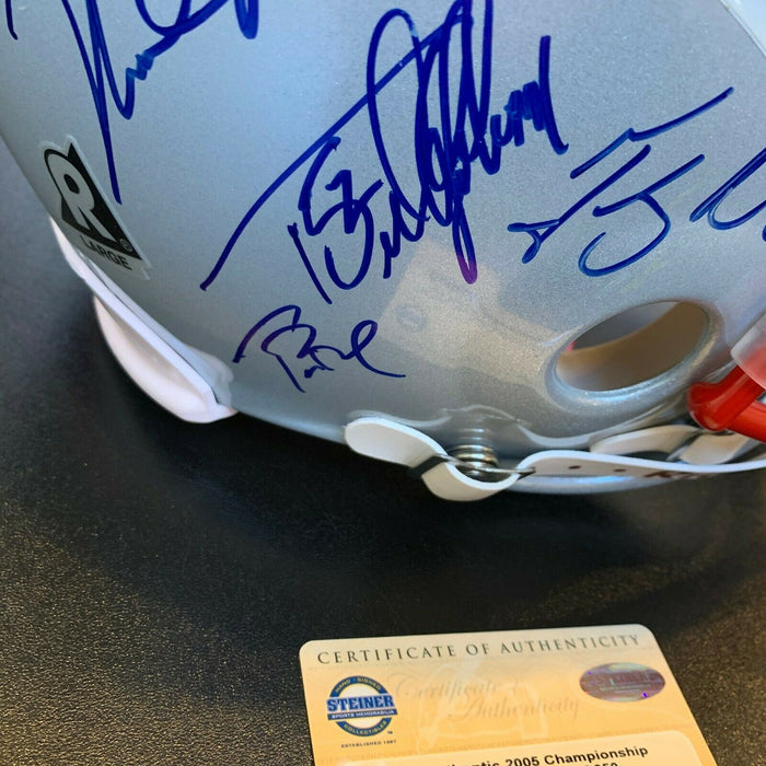 2004 New England Patriots Super Bowl Champs Team Signed Helmet Tom Brady Steiner