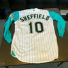 1993 Florida Marlins Inaugural Season Team Signed Sheffield Game Used Jersey JSA