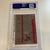 1957 Topps Hank Aaron "1957 MVP" Signed Porcelain Baseball Card PSA DNA