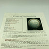 Moe Berg Goose Goslin Sam Rice Washington Senators Legends Signed Baseball PSA