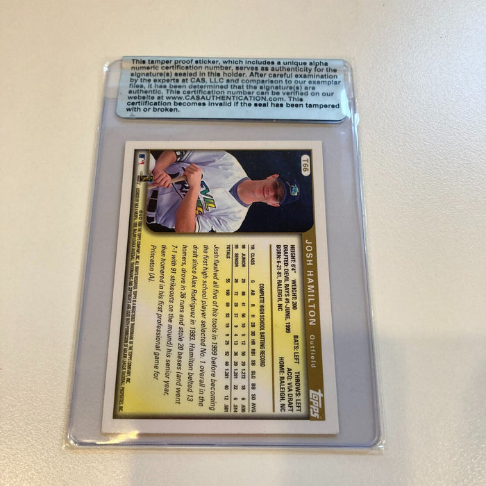 1999 Topps Traded Josh Hamilton Signed RC CAS Certified Auto
