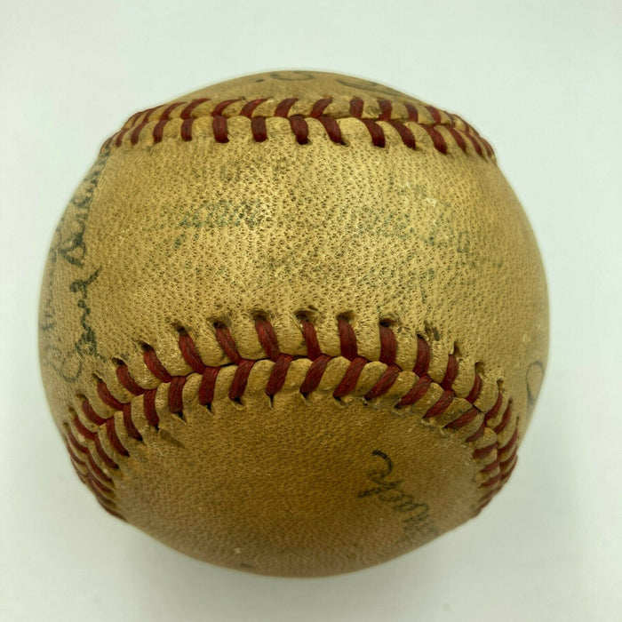 Al Simmons & Connie Mack 1940 Philadelphia Athletics Team Signed AL Baseball