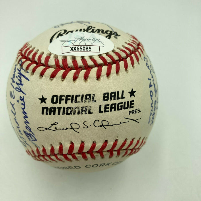 Beautiful Negro League Legends Multi Signed National League Baseball 17 Sigs JSA