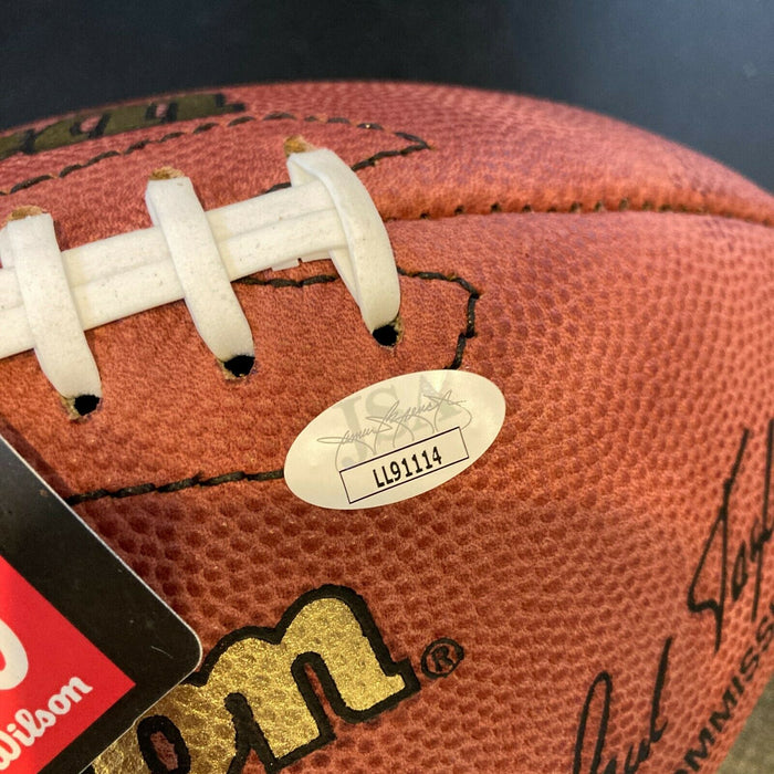 Leroy Kelly Hall Of Fame 1994 Signed Official Wilson NFL Game Football JSA COA