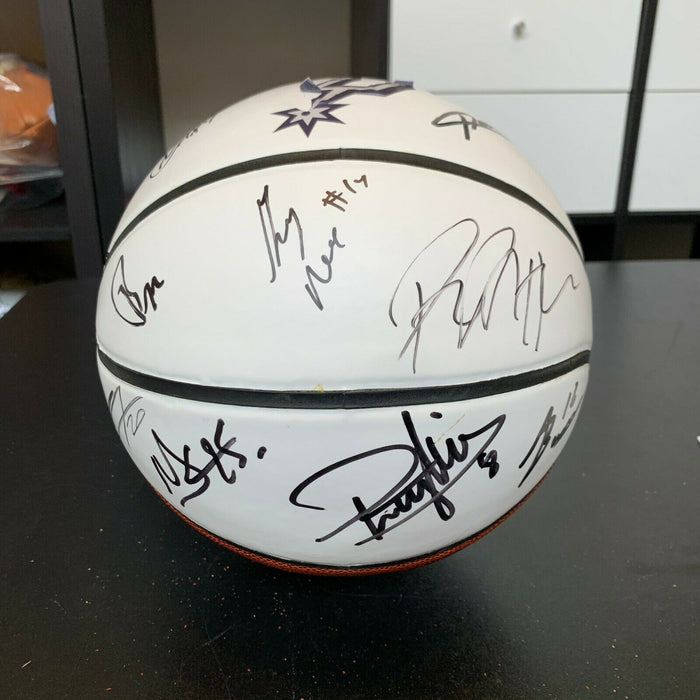 Tim Duncan 2012–13 San Antonio Spurs Team Signed Basketball With JSA COA