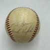1955 New York Yankees Team Signed Baseball With Mickey Mantle JSA COA